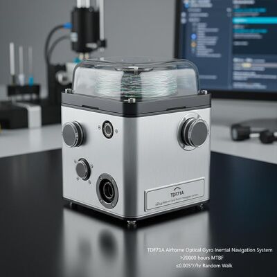 Kualitas TDF71A Airborne Optical Gyro Inertial Navigation System dengan ≤20μg Bias Repeatability, >20000 jam MTBF dan ≤0,005°/√hr Random Walk pabrik